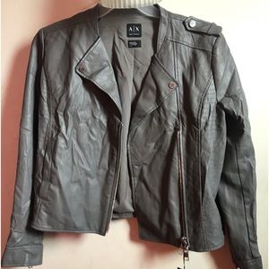 A/X Armani Exchange Faux leather jacket.